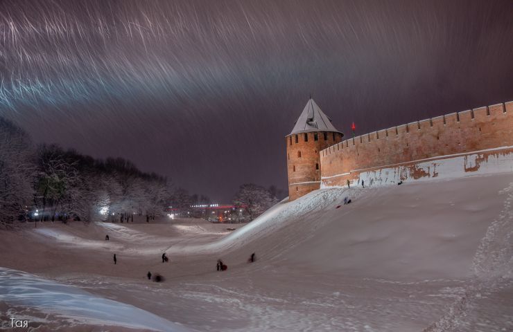 Кремль в Великом Новгороде (зима)