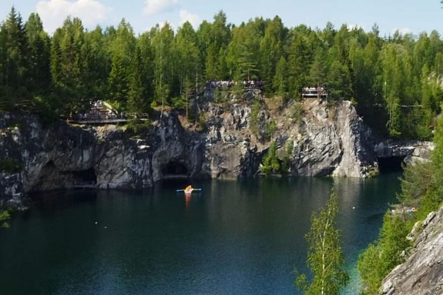 Горный парк Рускеала и водопады Ахинкоски